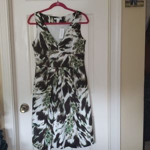 NWT Banana Republic Tropical Summer Midi Dress Size 6